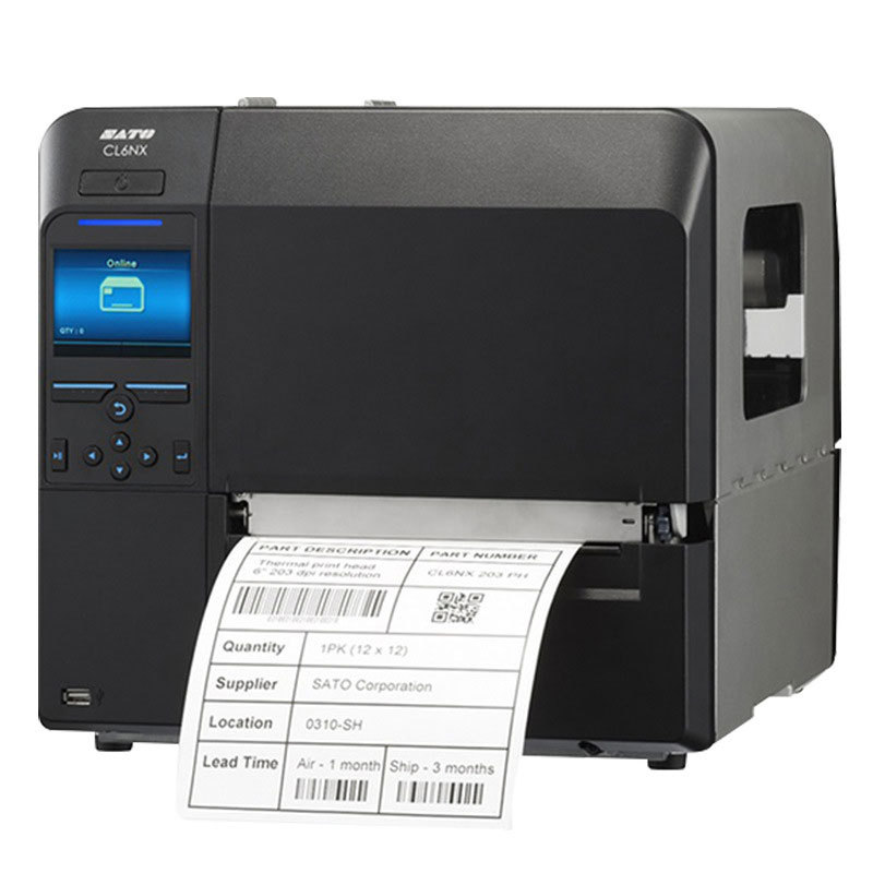 SATO CL6NX寬幅智能工業條碼標簽打印機 6.5英寸寬的CL608e升級版，賦能高效熱收縮包裝
